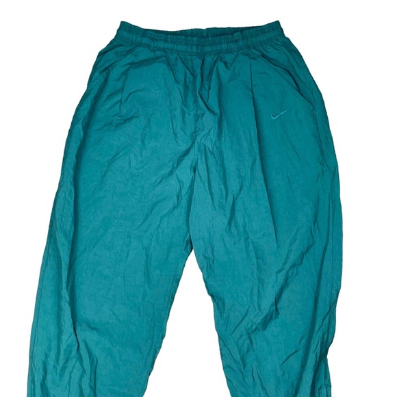 Vintage Y2K Nike Green Jogger Windbreaker Pants Joggers Y2K Track Pants - Picture 7 of 7